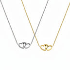 "Connected hearts" Halskette + Geschenkbox